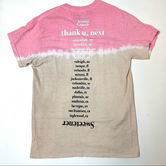 Ariana Grande Thank u, next Sweetener Tie Dye Concert World Tour Tee Size Small - Picture 2 of 6